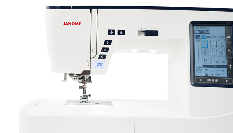 Janome Skyline S7 Spacious work area